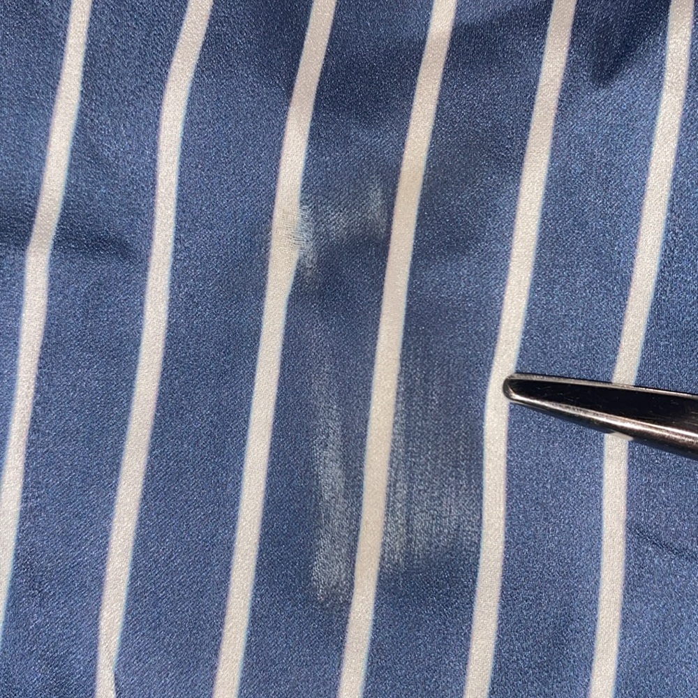 Maje Cosa Striped Wrap Front Blouse, Size 2 - Picture 13 of 14